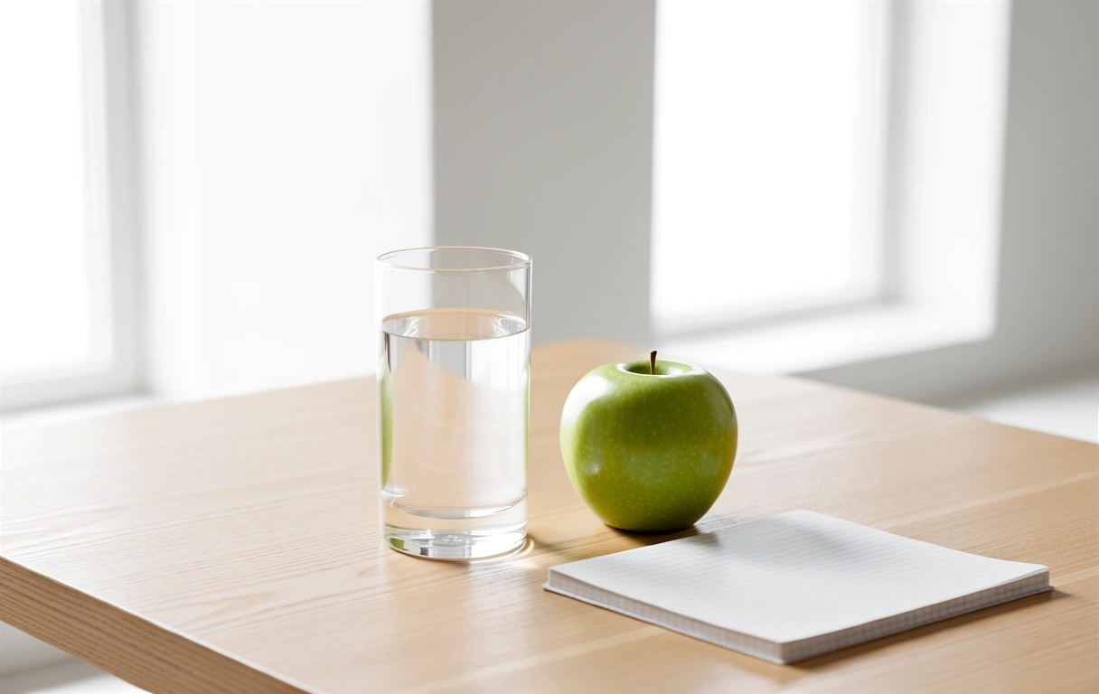 Minimalistische Ernährungsberatung Atmosphäre